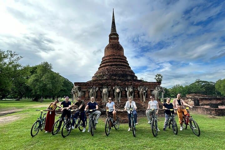 Sukhothai Full-Day Cycling Tour: Ruins, Rice Fields & Local Workshops photo 4