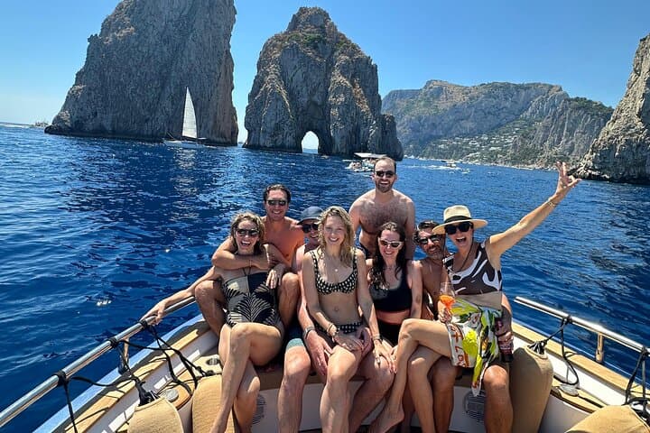 Private Capri Boat Tour & Blue Grotto: Full-Day Swimming, Snorkeling, and Sightseeing photo 1