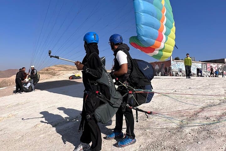 Paragliding Agafay Desert from Marrakech — Tandem Flight, Transfers & GoPro photo 2