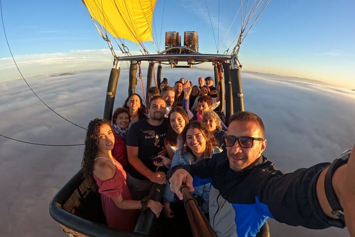 Sunrise Hot Air Balloon Over Marrakech and the Atlas Mountains