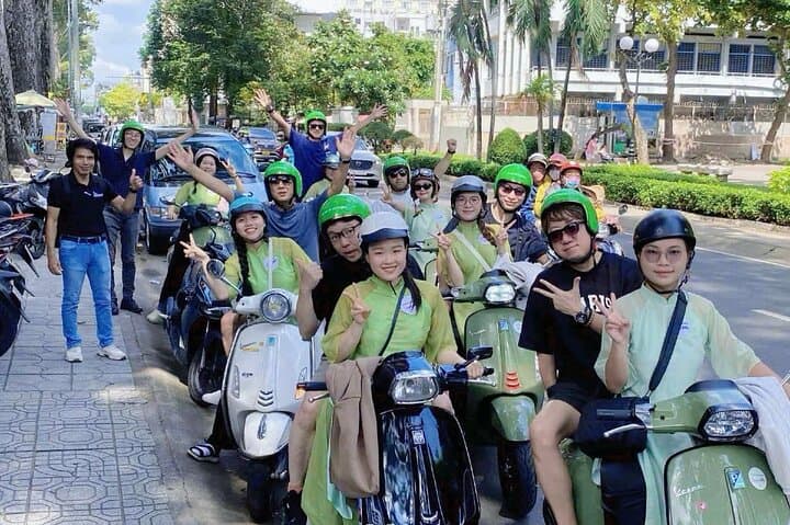 Saigon Motorbike Highlights Tour: 2-Hour City Ride with Optional Ao Dai Riders photo 1