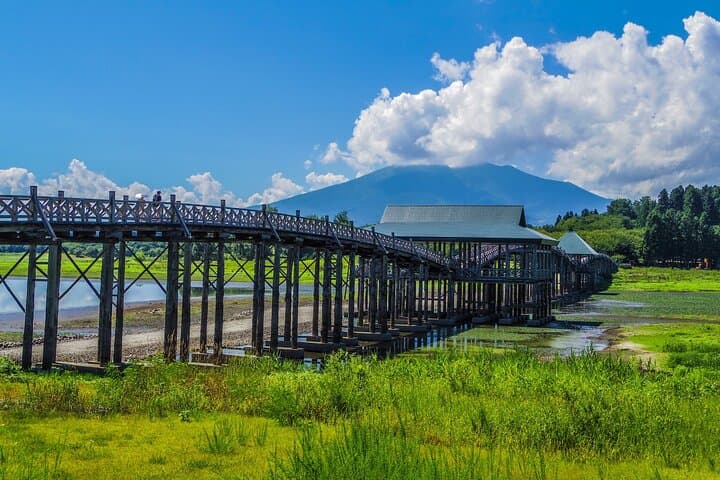 Tsugaru Fuji Drive: Mt. Iwaki Skyline, Iwakiyama Shrine & Tsurunomai Bridge from Aomori Port photo 6