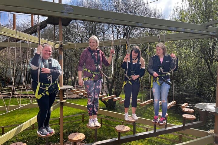 North Devon SkyTrail High Ropes Course — 24 Challenges at 10m