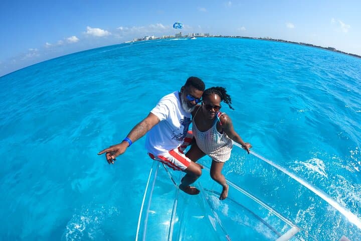 Clear Boat Tour in Cancun: Transparent-Hull Reef Cruise to El Blanquizal photo 4