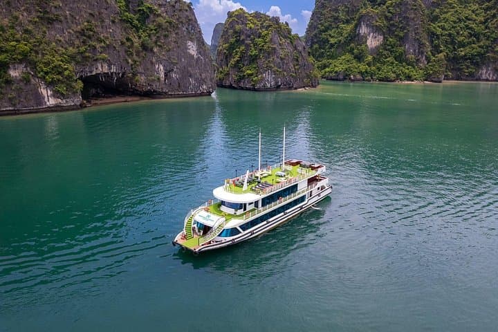 Ha Long Bay Luxury Day Cruise: Jacuzzi, Kayaking & Sunset Party from Hanoi photo 1
