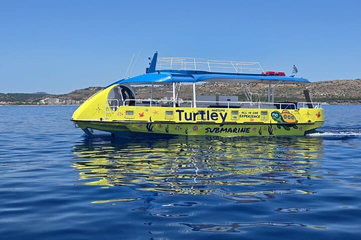 Morning Turtle Submarine Cruise: 3-Hour Kolymbia Snorkel & Underwater Viewing