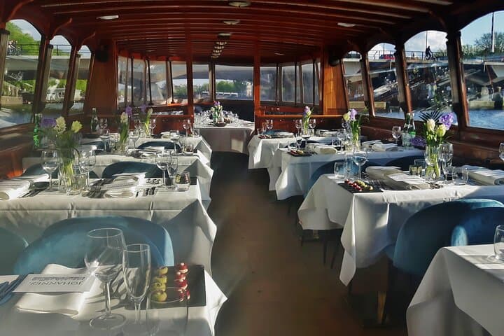 Amsterdam Exclusive Dinner Canal Cruise: Private Saloon Boat Dining on the Canals photo 1