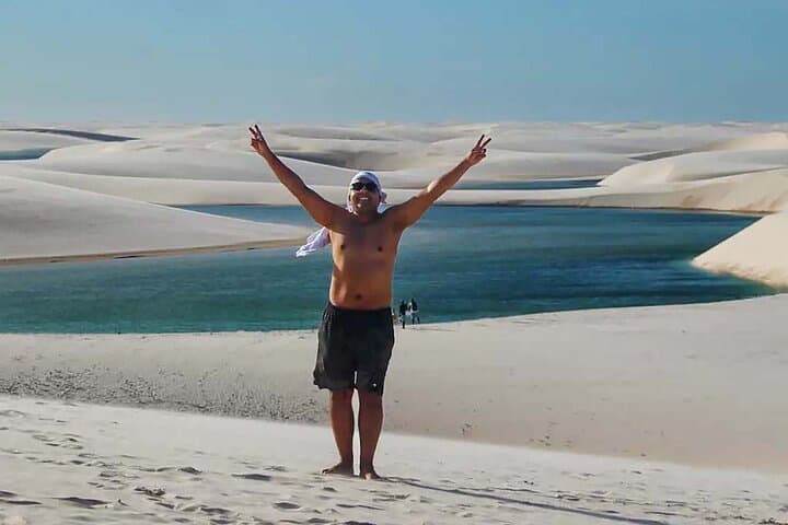 Sunset at Lagoa Bonita: Lençóis Maranhenses Dune & Lagoon Tour photo 3