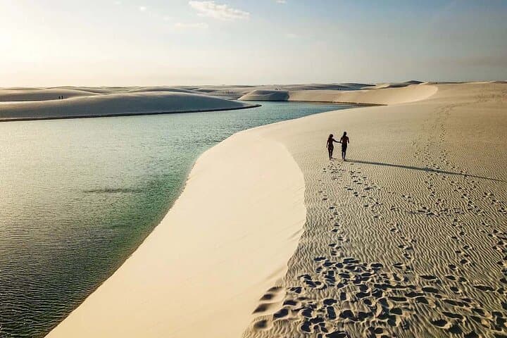 Sunset at Lagoa Bonita: Lençóis Maranhenses Dune & Lagoon Tour photo 4