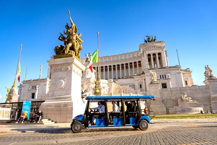 Rome Golf Cart Tour with Gelato — Panoramic Small-Group Highlights