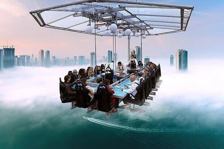 Dinner in the Sky Dubai: 50-Meter Aerial Dining Over the Palm