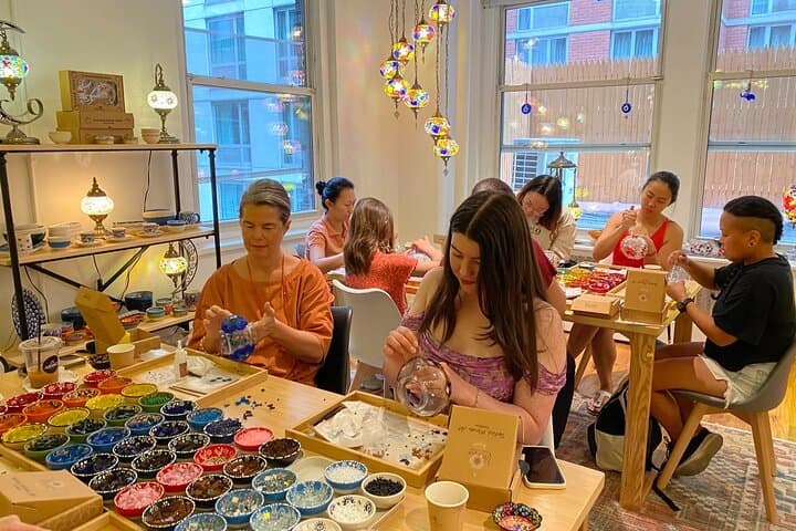 Mosaic Art Workshop in Voorhees — Create a Turkish Mosaic Lamp photo 3