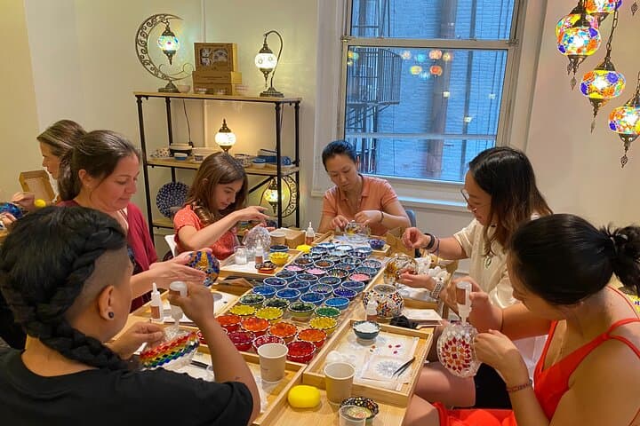 Mosaic Art Workshop in Voorhees — Create a Turkish Mosaic Lamp photo 4