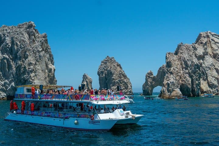 Cabo San Lucas Sunset Cruise with Dinner & Open Bar — El Arco Catamaran Experience