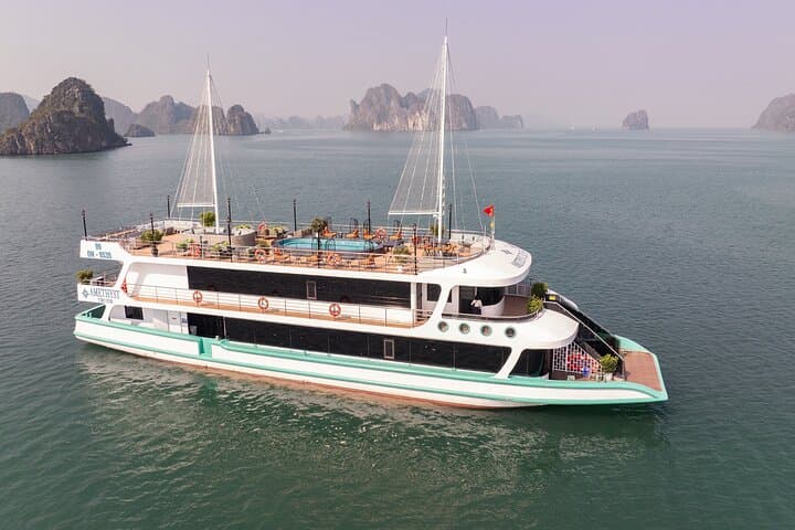 Full-Day Halong Bay Cruise from Hanoi — Sung Sot Cave, Luon Kayak & Titop Island photo 2