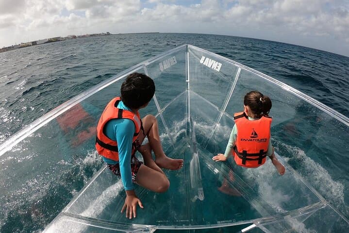 Clear-Boat Snorkel & Beach Day at Playa Uvas — Cozumel’s Underwater Window