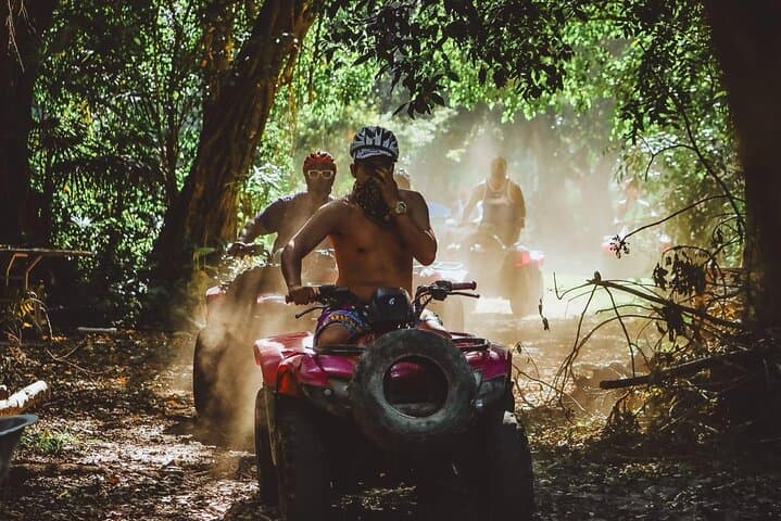 Cozumel ATV Jungle Adventure & Snorkel: Jungle Tracks to Coral Gardens with Tequila Tasting
