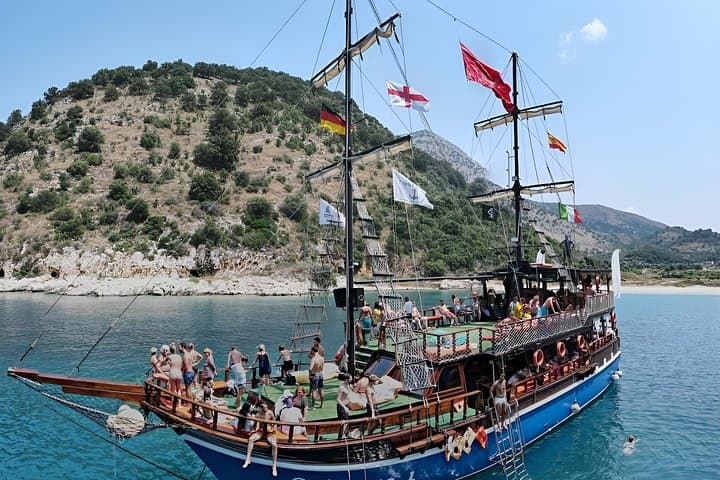 Saranda Ionian Odyssey: Pirate Day Cruise to Kakome, Krorez & Roidhes Bays