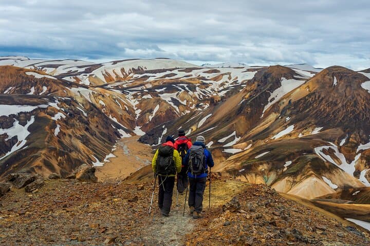 Landmannalaugar Day Hike from Reykjavík — Rhyolite Peaks, Lava Fields & Hot Springs