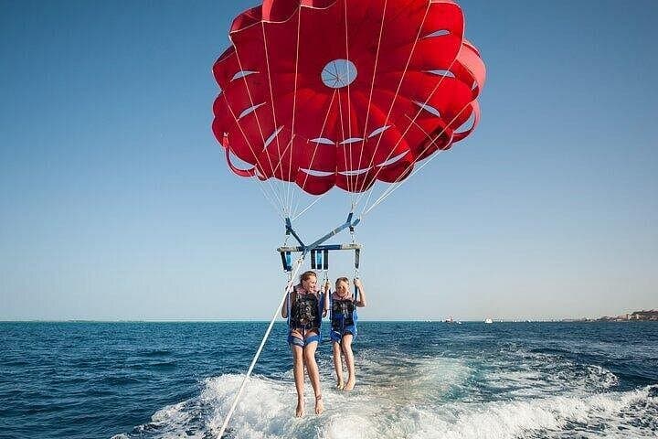 Parasailing Over the Red Sea: Sharm El Sheikh Marine Try Fly Adventure