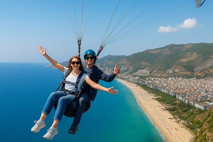 Soaring Above Antalya: Tandem Paragliding Over the Mediterranean Coast