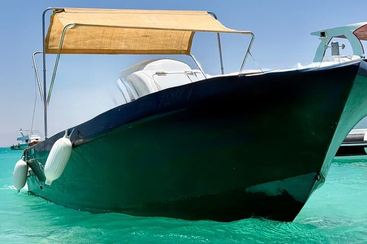 Private Speedboat Sea Retreat in Hurghada — Dolphin House Snorkel & White Island photo 6