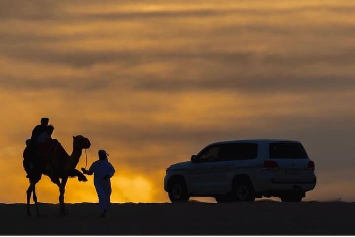 Doha Stargazing Desert Safari: Dune Bashing, Camel Ride & Night Sky Tour
