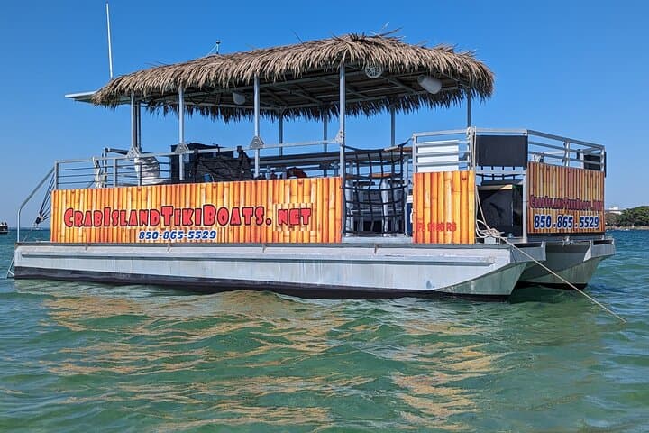 Private Crab Island Tiki Boat Charter — 4-Hour Destin Excursion