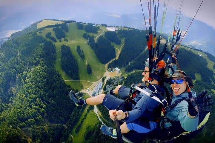 Tandem Paragliding Over Golte & Logarska Valley — Mozirje Private Flight