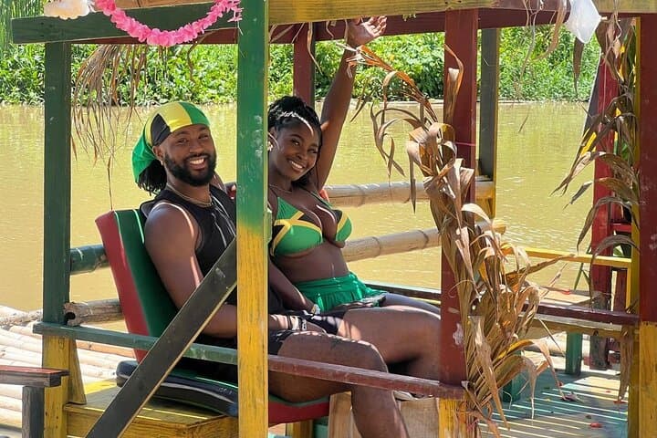 Great River Bamboo Rafting in Lethe with Limestone Massage — Montego Bay Wellness Raft photo 2