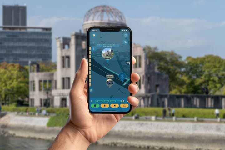 Hiroshima Historical GPS Walking Tour — Self-Guided Mobile Game Through Peace Park photo 3