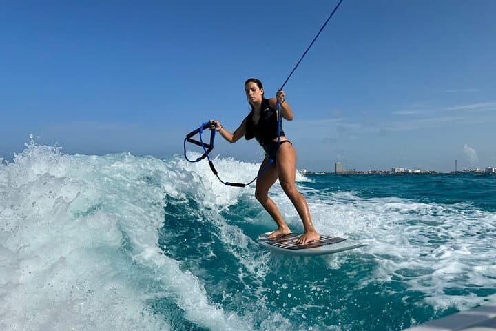 Half-Day Wake Surfing and Snorkeling Adventure in Cancun — MasterCraft X‑Star Experience photo 4