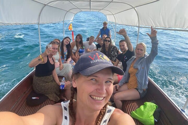 Full-Day Lake Ohrid Boat Trip to Bay of Bones & Saint Naum — Swim, BBQ, Private Beach