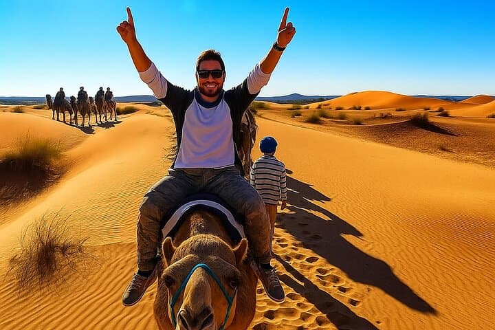 Sunset on Timlalin Dunes: Camel Rides & Sandboarding from Agadir photo 3