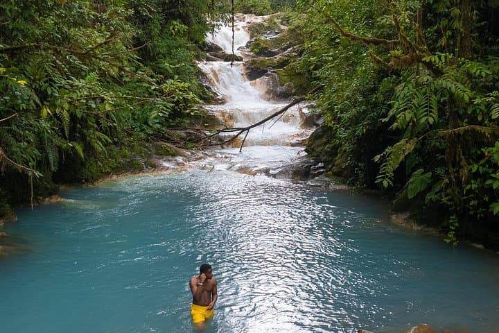 Blue Falls Day Trip from La Fortuna: Private Reserve Waterfalls in Bajos del Toro