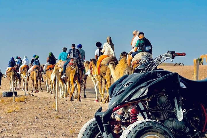 Agafay Desert Quad Biking, Camel Ride and Dinner from Marrakech