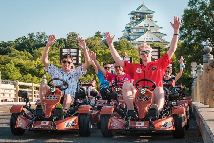 Drive Through History: Osaka Castle Go-Kart Tour in Osaka (IDP Required)