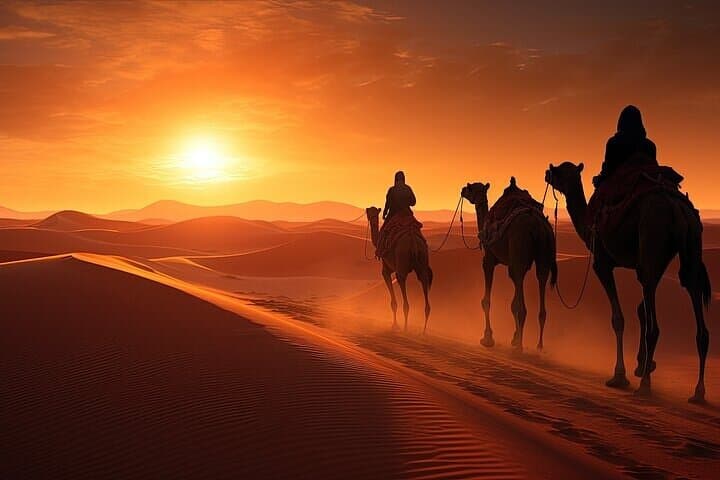 Agafay Desert Sunset Camel Ride and Dinner Show from Marrakech photo 2