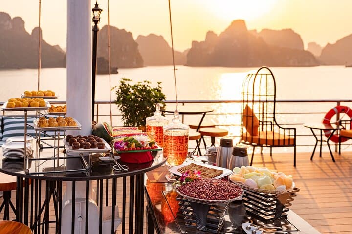 Luxury Halong Amethyst Day Cruise: Jacuzzi, Kayaking & Titop Summit from Hanoi photo 4