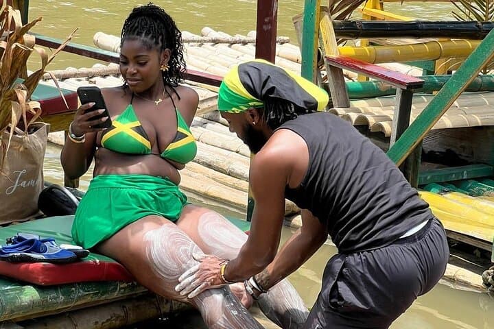 Great River Bamboo Rafting in Lethe with Limestone Massage — Montego Bay Wellness Raft photo 4