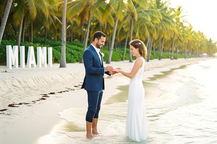 Barefoot Beach Wedding at 33rd Street Miami Beach — Vow Renewal & Photo Package photo 1