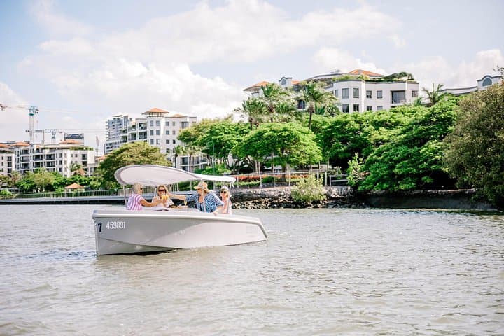 Self-Drive Electric Boat Hire on Brisbane River: Picnic Cruises from Breakfast Creek