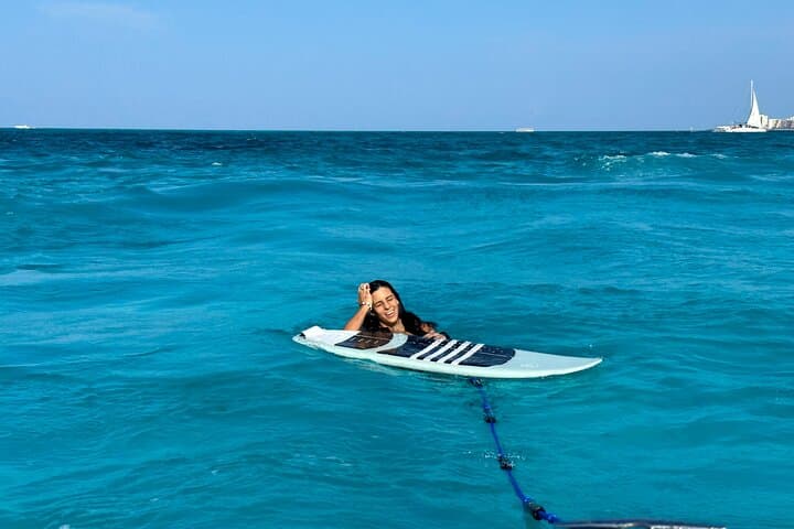 Wake Surfing Lessons and Snorkel in Cancun's Crystal Blue Caribbean photo 6
