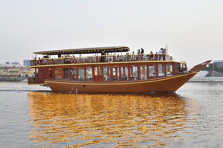Dhow Cruise Dubai Creek & Marina — Evening Buffet, Dance Shows and City Lights