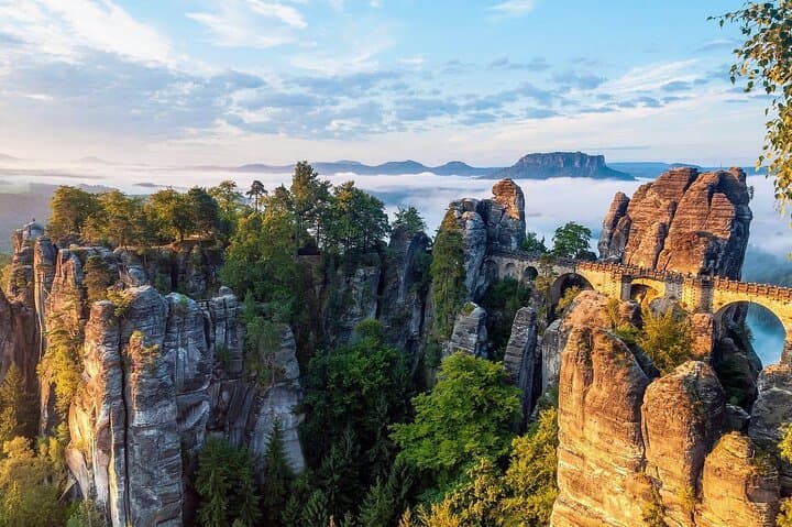 Bohemian & Saxon Switzerland Day Trip from Prague: Bastei Bridge, Pravčická Gate & Tisá Rocks photo 2