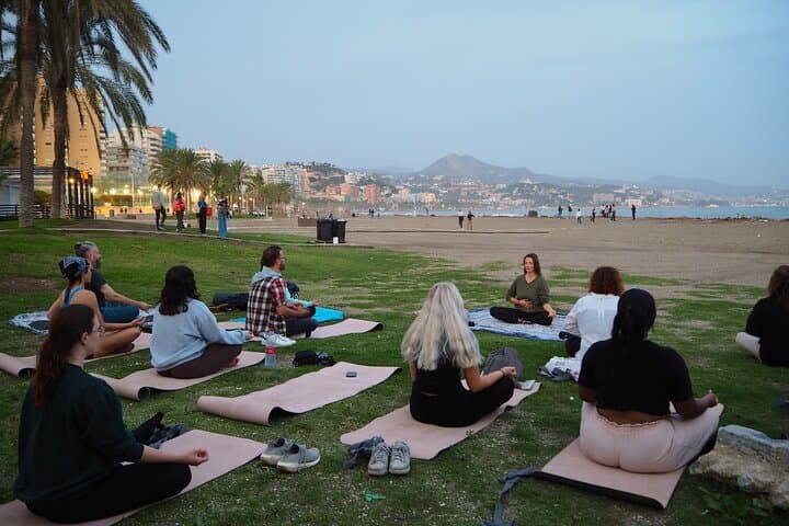 Sunset Beach Yoga in Málaga — Holistic Malagueta Class with Maria photo 3