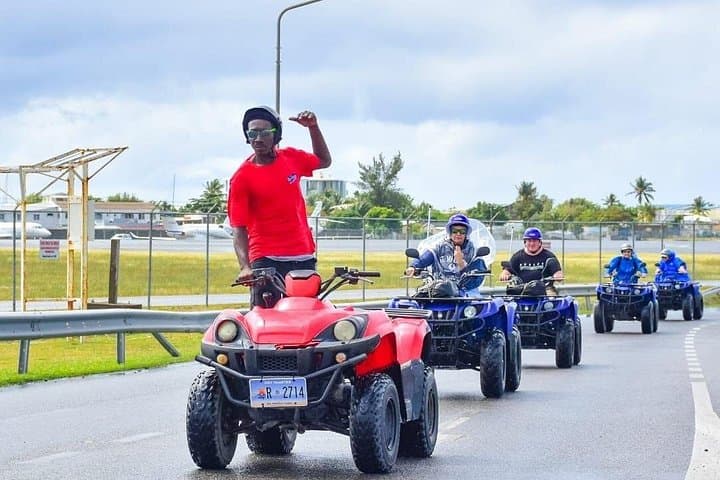 Coastal ATV Adventure Across Sint Maarten: Guided Quad Tour from Philipsburg