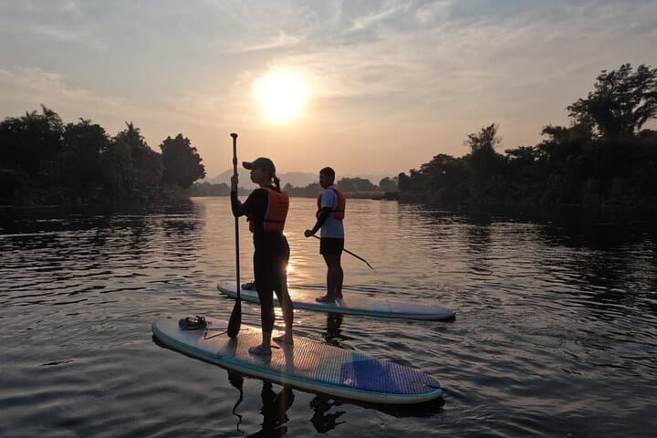 Stand-Up Paddleboarding on the River Kwai: Beginner SUP Tour in Kanchanaburi