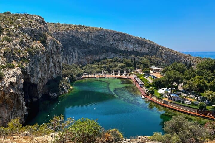 Thermal Lake Vouliagmeni: Private Beach & Spa Escape from Athens