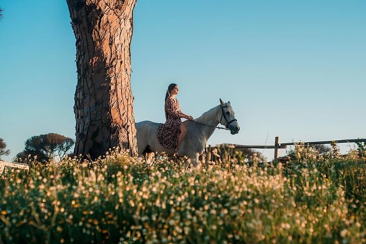 Horseback Riding in Castel Fusano Pine Forest Near Rome